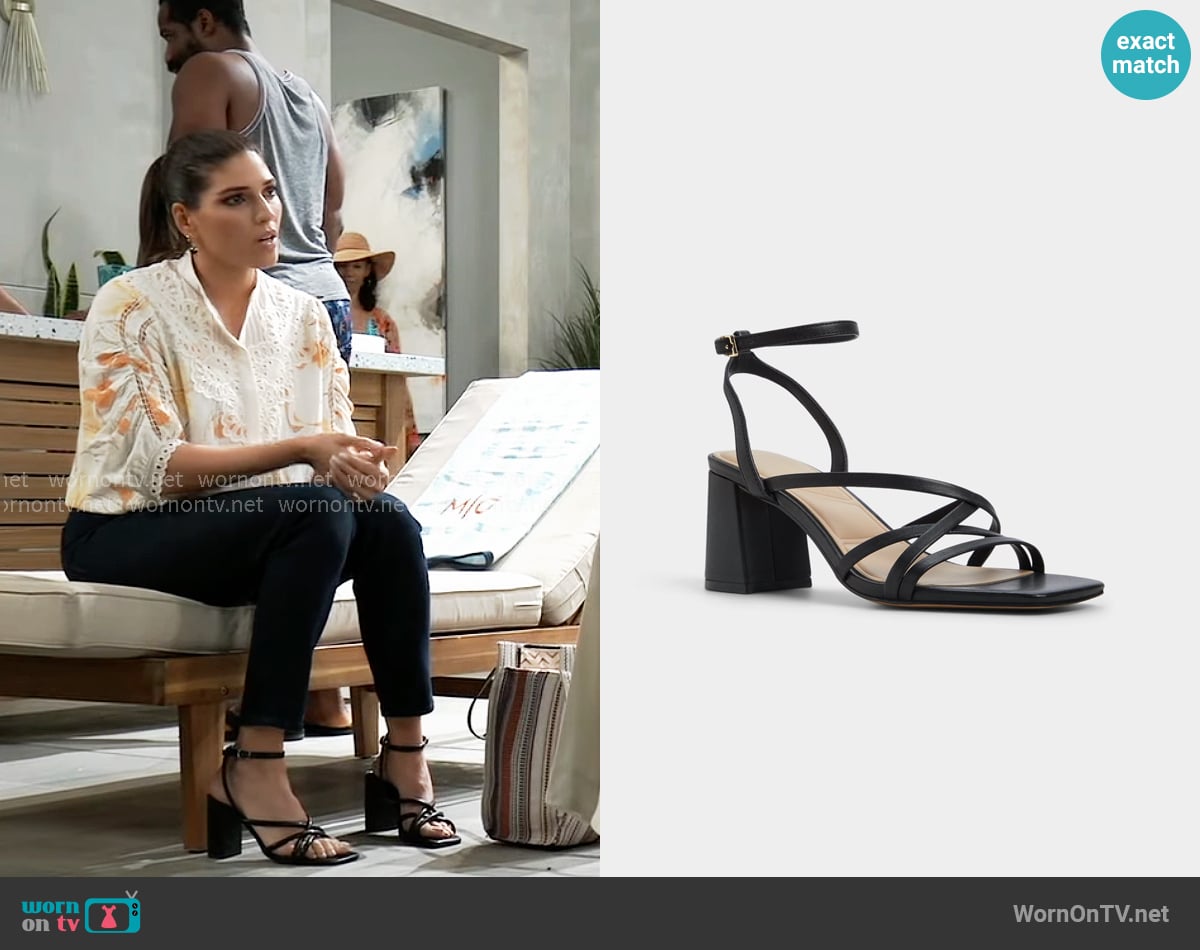 Aldo Esther Sandal worn by Brook Lynn Quartermaine (Amanda Setton) on General Hospital