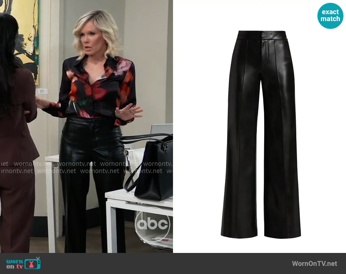 Ava’s leather pants on General Hospital Ava’s leather pants on General Hospital