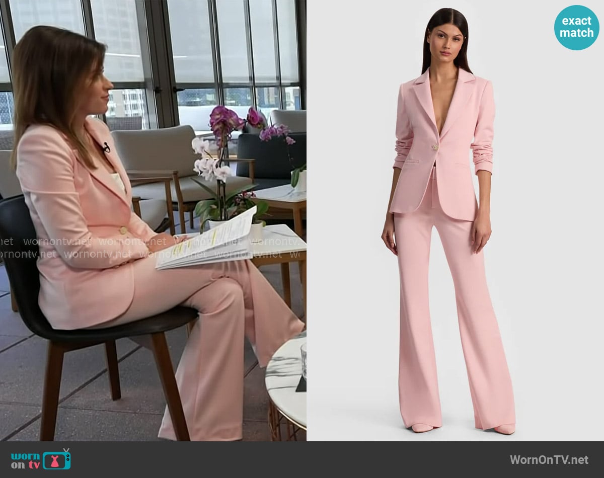 Alice + Olivia lake Fitted Blazer worn by Chloe Melas on Today