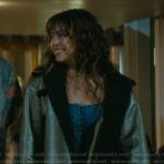 Aliie’s shearling trim jacket on Off Campus