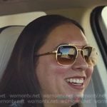 Alli’s brown sunglasses on The McBee Dynasty Real American Cowboys