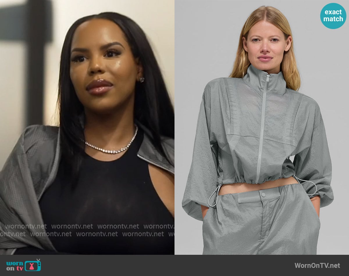 Alo Game Time Full Zip Jacket worn by Kelli Ferrell on The Real Housewives of Atlanta