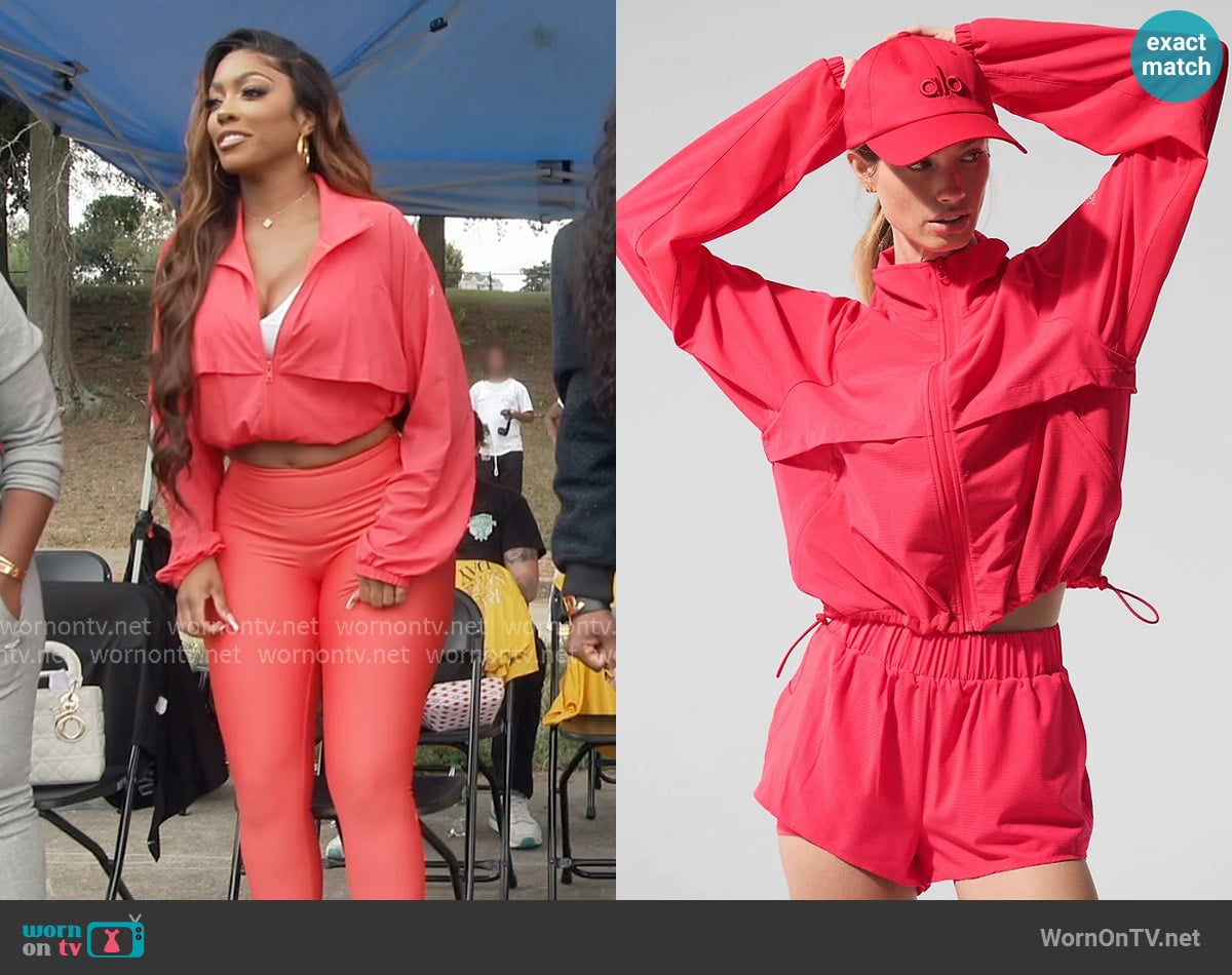 Alo Yoga Sport Star Full Zip Jacket worn by Porsha Williams on The Real Housewives of Atlanta