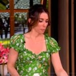 Alyssa’s green floral print dress on The View
