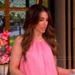 Alyssa’s pink scalloped top on The View