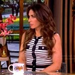 Alyssa's striped button front dress on The View