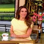 Alyssa's yellow striped midi dress on The View