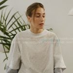 Amanda’s grey layered tee on In The City