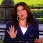 Ana’s blue pinstripe blazer on The View