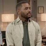 Andre's khaki shirt on Beyond the Gates