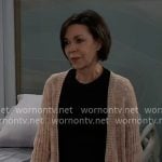 Anna’s beige cardigan on General Hospital