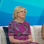 Anne Thompson’s pink floral dress on Today