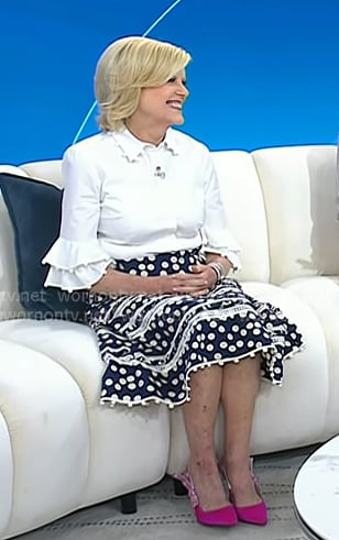 Anne’s pink slingblack pumps on Today