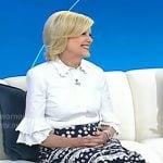 Anne’s white bell sleeve blouse and polka dot skirt on Today