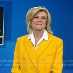 Anne’s yellow double breasted blazer and pants on Today