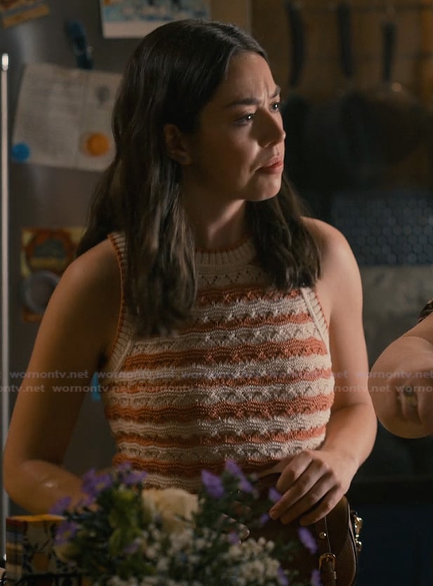 Annie’s crochet knit top on Sweet Magnolias