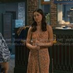 Annie’s floral print button front dress on Sweet Magnolias