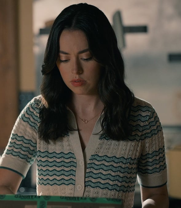 Annie’s pointelle knit top on Sweet Magnolias