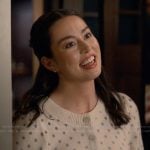 Annie’s polka dot short sleeve cardigan on Sweet Magnolias
