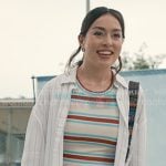 Annie's striped top on Sweet Magnolias