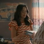 Annie's textured scalloped top on Sweet Magnolias