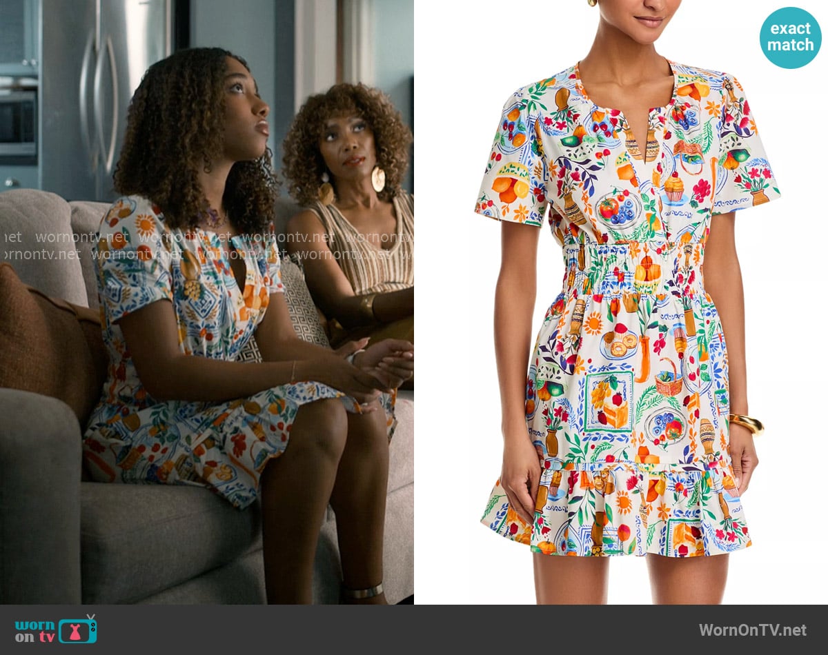 Aqua Picnic Shirt Dress worn by Jessica Whitley (Iman Benson) on Sweet Magnolias