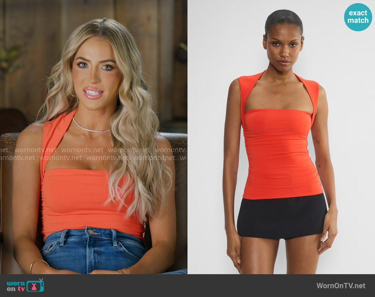 Aritzia Original Contour Flourish Top worn by Allie on The McBee Dynasty Real American Cowboys