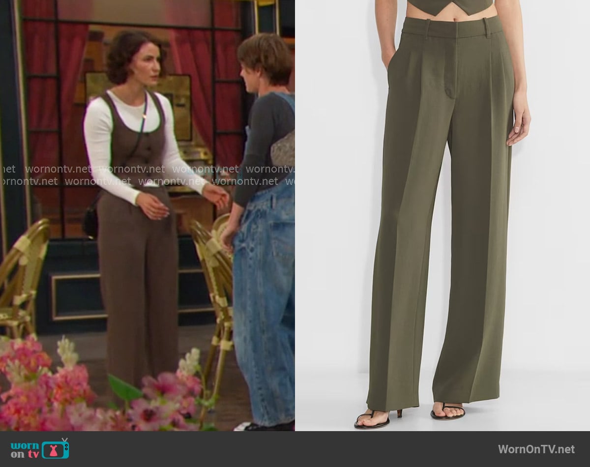 Aritzia The Effortless Pant worn by Sarah Horton (Linsey Godfrey) on Days of our Lives