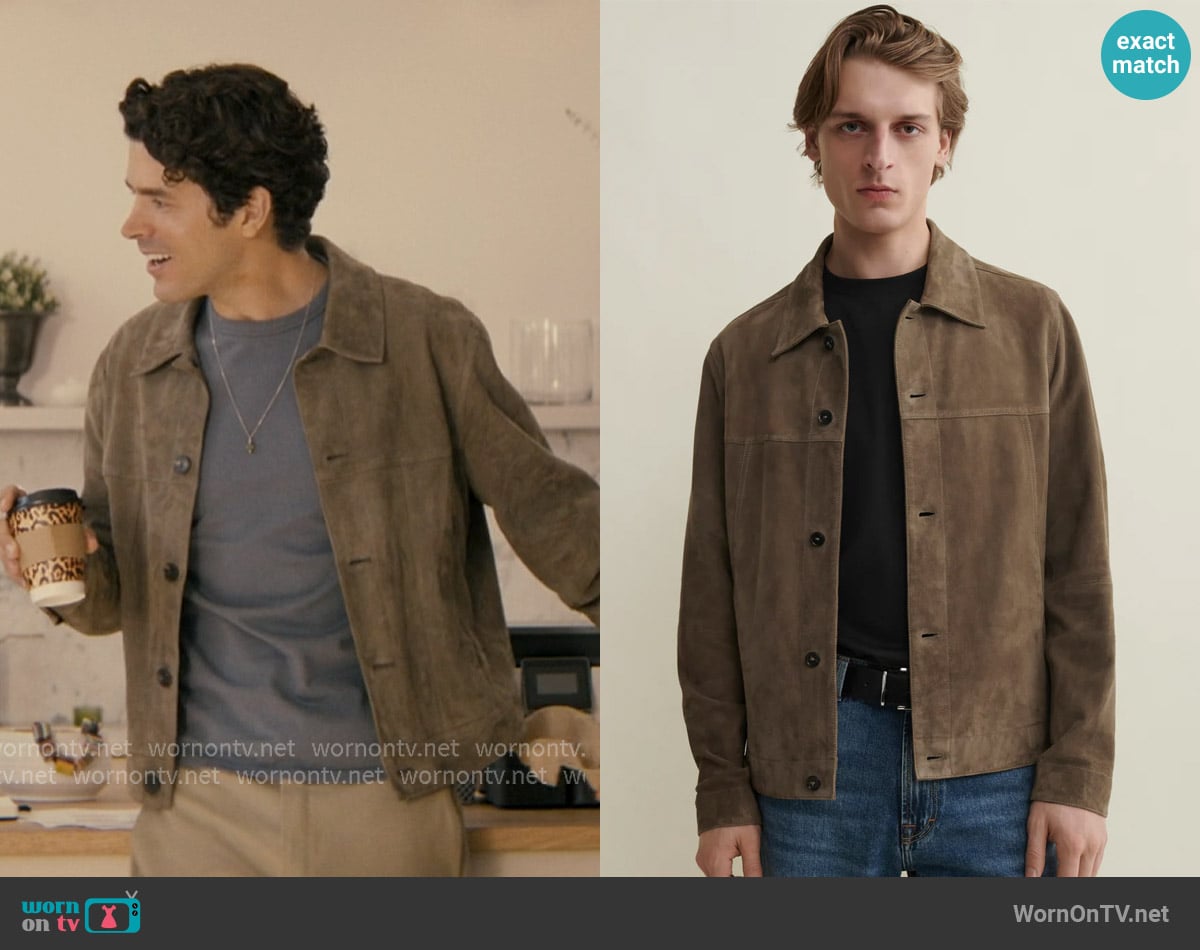 Arma Jaden Suede Jacket worn by Austin (Harry Richardson) on Not Suitable For Work