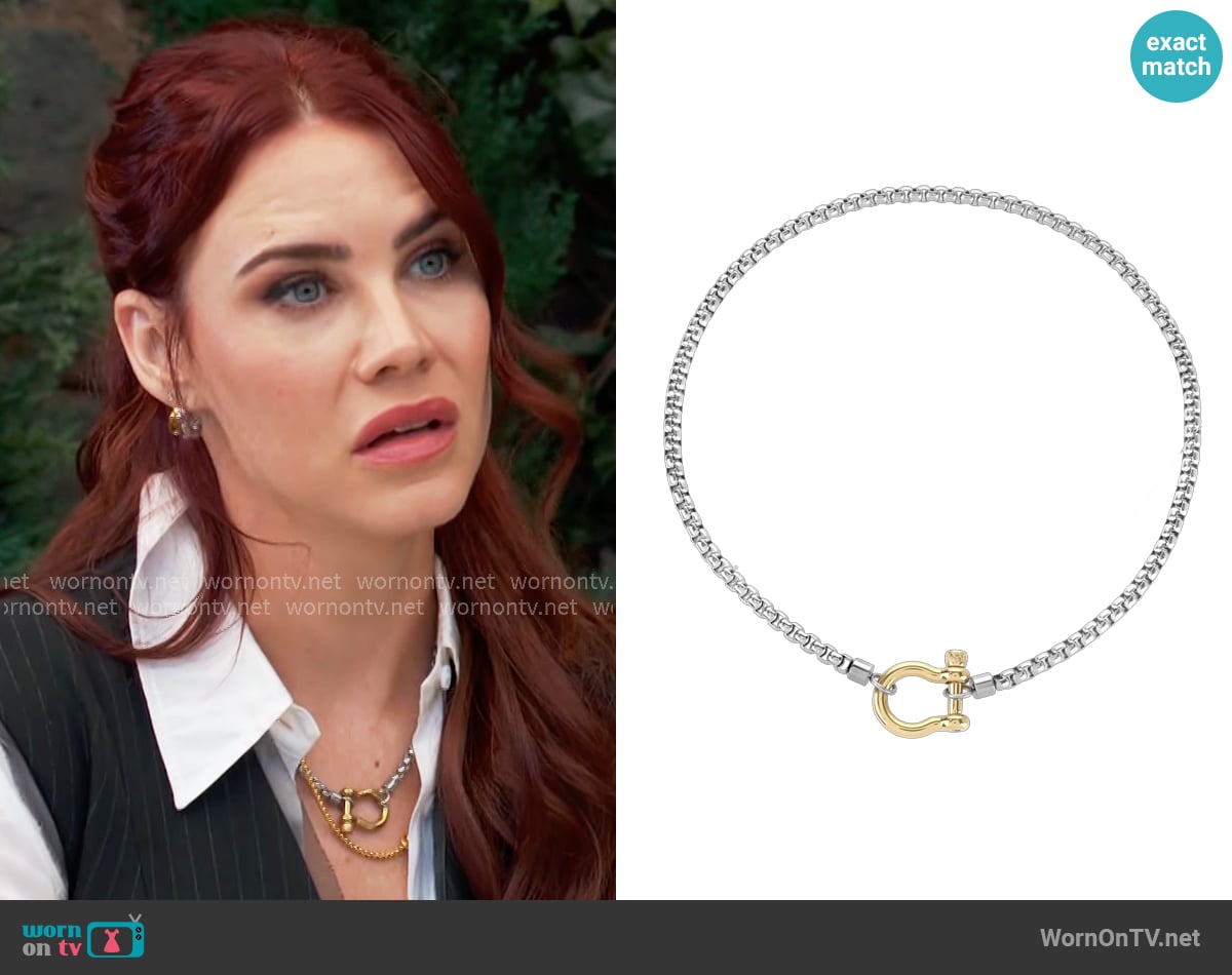 Artizan Joyeria Herradura Mix Necklace worn by Sally Spectra (Courtney Hope) on The Young and the Restless