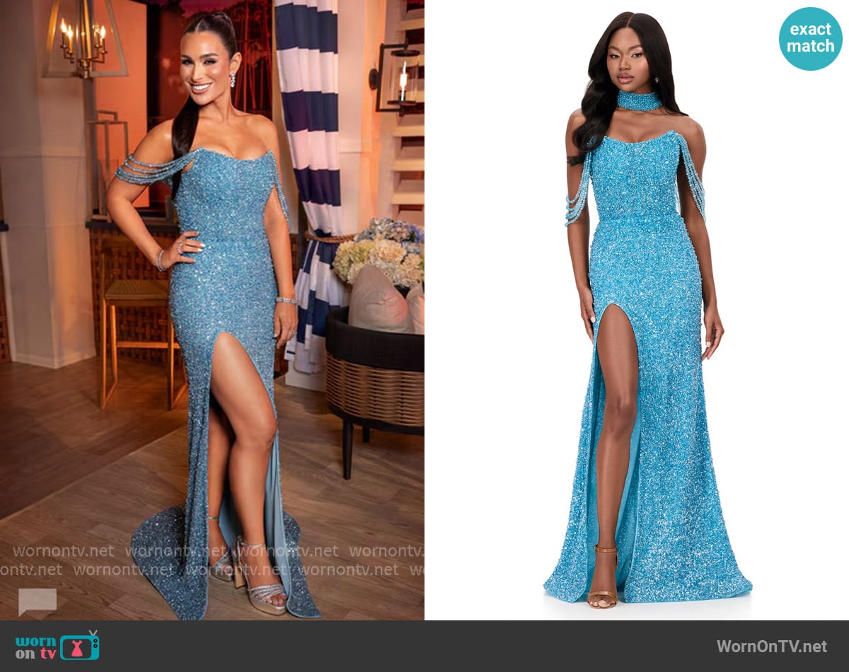 Ashley Lauren 11598 Dress worn by Ashley Iaconetti on The Real Housewives of Rhode Island