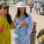 Ashley’s blue floral print dress on The Real Housewives of Rhode Island