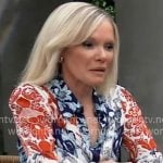 Ava's mixed floral blouse on General Hospital