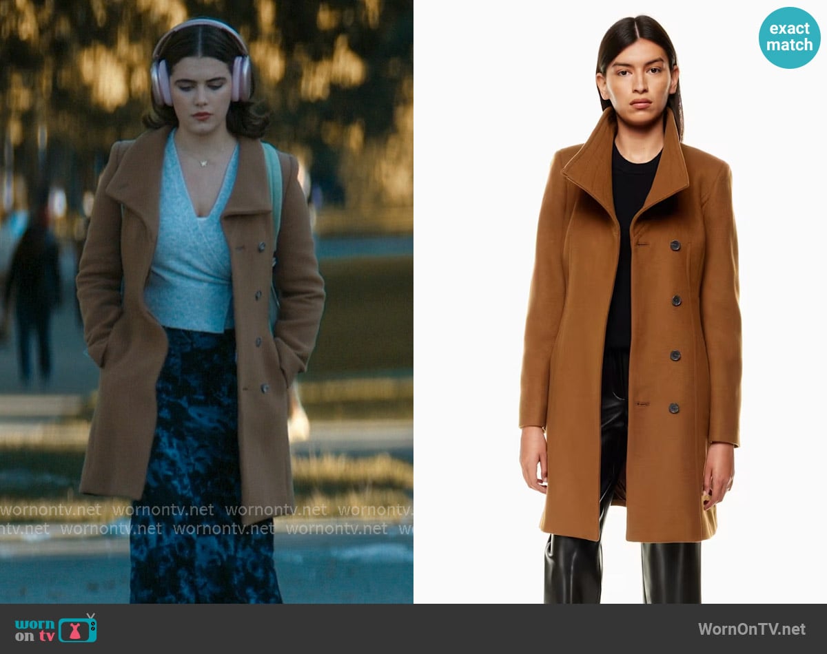 Babaton The Connor Coat worn by Hannah Wells (Ella Bright) on Off Campus