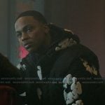 Bakari’s black floral hoodie on The Chi