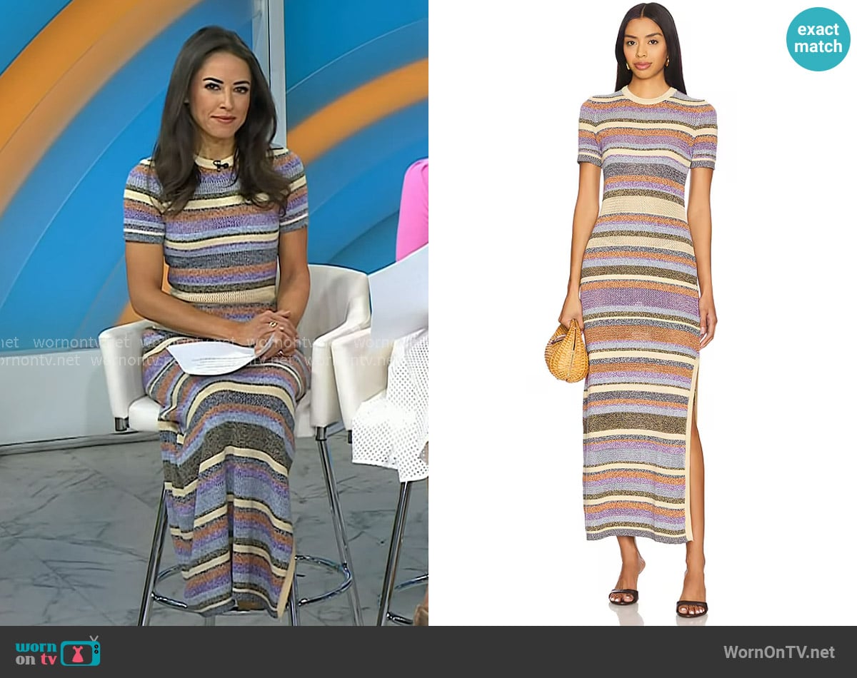 Ba&Sh Tonnie Dress worn by Kaylee Hartung on Today