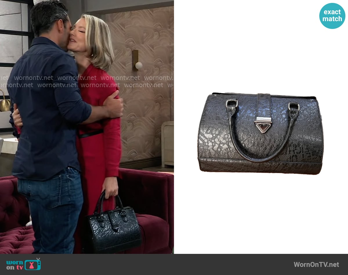 Bcbgeneration Textured Satchel worn by Nina Reeves (Cynthia Watros) on General Hospital