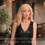Beth’s black lace detail dress on Dutton Ranch