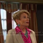 Bonnie’s beige knit blazer on Days of our Lives