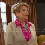 Bonnie’s beige knit blazer on Days of our Lives