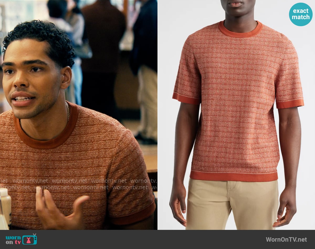 BOSS Jiordano Cotton Blend T-Shirt worn by Kel Washington (Nicholas Duvernay) on Not Suitable For Work