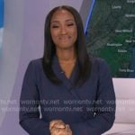 Brittany's blue plaid blazer dress on Good Morning America