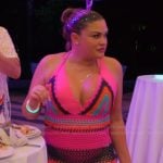 Brittany’s crochet knit coverup dress on The Valley