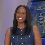 Brittany’s sleeveless denim dress on Good Morning America