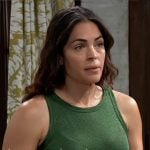 Britt’s green tank top on General Hospital