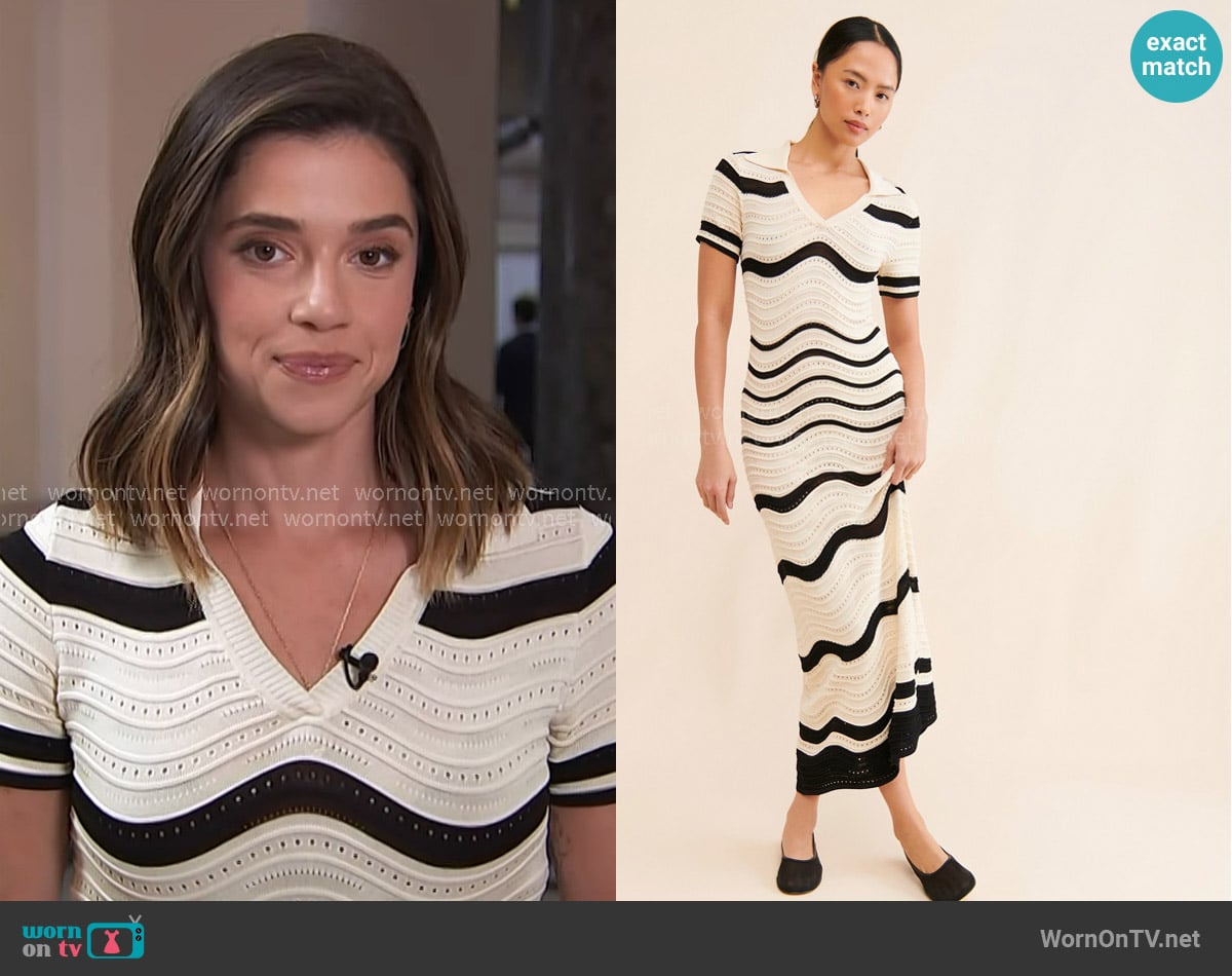 Callahan Alexandra Maxi Dress worn by Julie Tsirkin on NBC News Daily