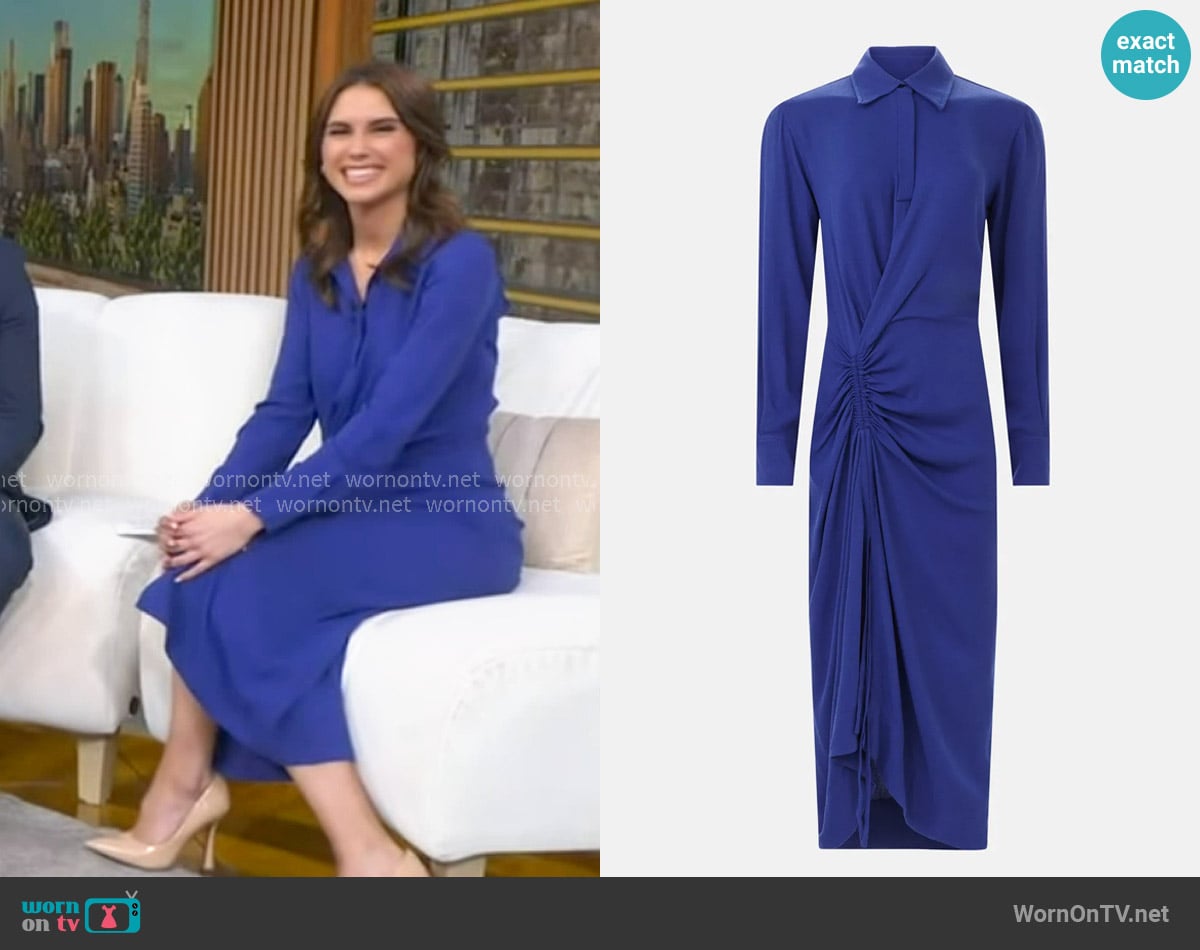 Callas Bianca Shirt Dress worn by Sophie Flay on Good Morning America