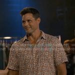 Cal’s brown floral print shirt on Sweet Magnolias