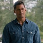 Cal’s denim shirt on Sweet Magnolias