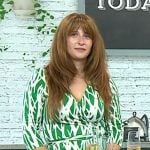 Caroline Hesse’s green printed wrap dress on Today